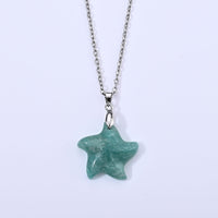 African Amethyst 20.00 ctw Pendant in Silvertone with Stainless Steel Necklace (20 Inches)