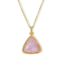 EverTrue Kunzite 31.30 ctw Pendant in 18K YG Plated with ION Plated YG Stainless Steel (20 Inches)