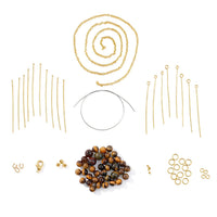 GCS Tigers Eye Necklace Kit 295.78 ctw