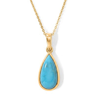 D''Joy AAA Sonoran Turquoise Pendant Necklace (20 Inches) in 18K Vermeil YG Over Sterling Silver 2.85 ctw