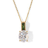 Moissanite & Chrome Diopside
