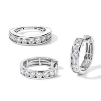 2 Piece Set - Band Ring and Full Hoop Earring Pure Yellow Brass 3.80 ctw