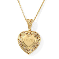 EverTrue Pendant in 18K YG Plated Bronze with ION Plated YG Stainless Steel Necklace 20 Inches