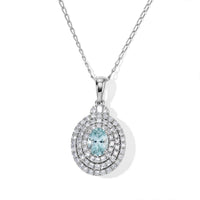 Certified and Appraised Rhapsody 950 Platinum AAAA Paraiba Tourmaline, Diamond (E-F, VS) (0.70 cts) Pendant Necklace (20 Inches) (4 g) 1.41 ctw