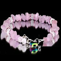 GCS Kunzite and Rose Quartz Bracelet Kit 458.62 ctw