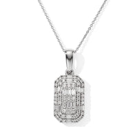 Luxuriant Lab Grown Diamond G-H SI 0.85 ctw Pendant Necklace in Rhodium Over Sterling Silver 20 Inches