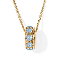 D''Joy Premium Sky Blue Topaz 1.30 ctw Pendant Necklace in 18K Vermeil Yellow Gold Over Sterling Silver 20 Inches