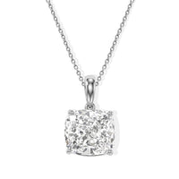 Doorbuster IGI Certified Luxuriant Asscher Cut Lab Grown Diamond G VS 7.00 ctw Pendant Necklace in 950 Platinum 5.30 Grams 18 Inches