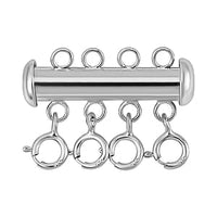 Platinum Over Sterling Silver Lock Box 2.36 g