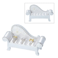 Peacock Blue with Golden Hand-made Bed Shaped Ring Storage Rack (8.70'x4.70'x2')