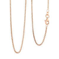 Italian 14K Yellow Gold Over Sterling Silver 1.3mm Box Chain 20 Inches 3.80 Grams