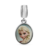 Value Buy Elsa and Anna Two-sided Dangle Charm in Stainless Steel