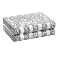 Aluminum Elephant Embossed Jewelry Box with Velvet Anti Scratch Interior (6x4.5)
