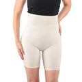 SANKOM Patent Organic Cotton Mid-Thigh Shapers - S/M | White - Sticky add to cart bar