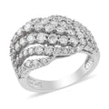NY Closeout G-H I2 Diamond 2.00 ctw Ring in 10K White Gold 6.00 Grams - Sticky add to cart bar