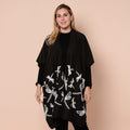 JOVIE Black Kimono with White Dragonfly Embroidery - Sticky add to cart bar