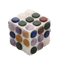 Multi Gemstone Gemstone Made Rubik's Cube (2.5'x2.5'x2.5')