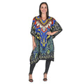 JOVIE Blue Snake V-Neck Kaftan - One Size Fits Most - Sticky add to cart bar