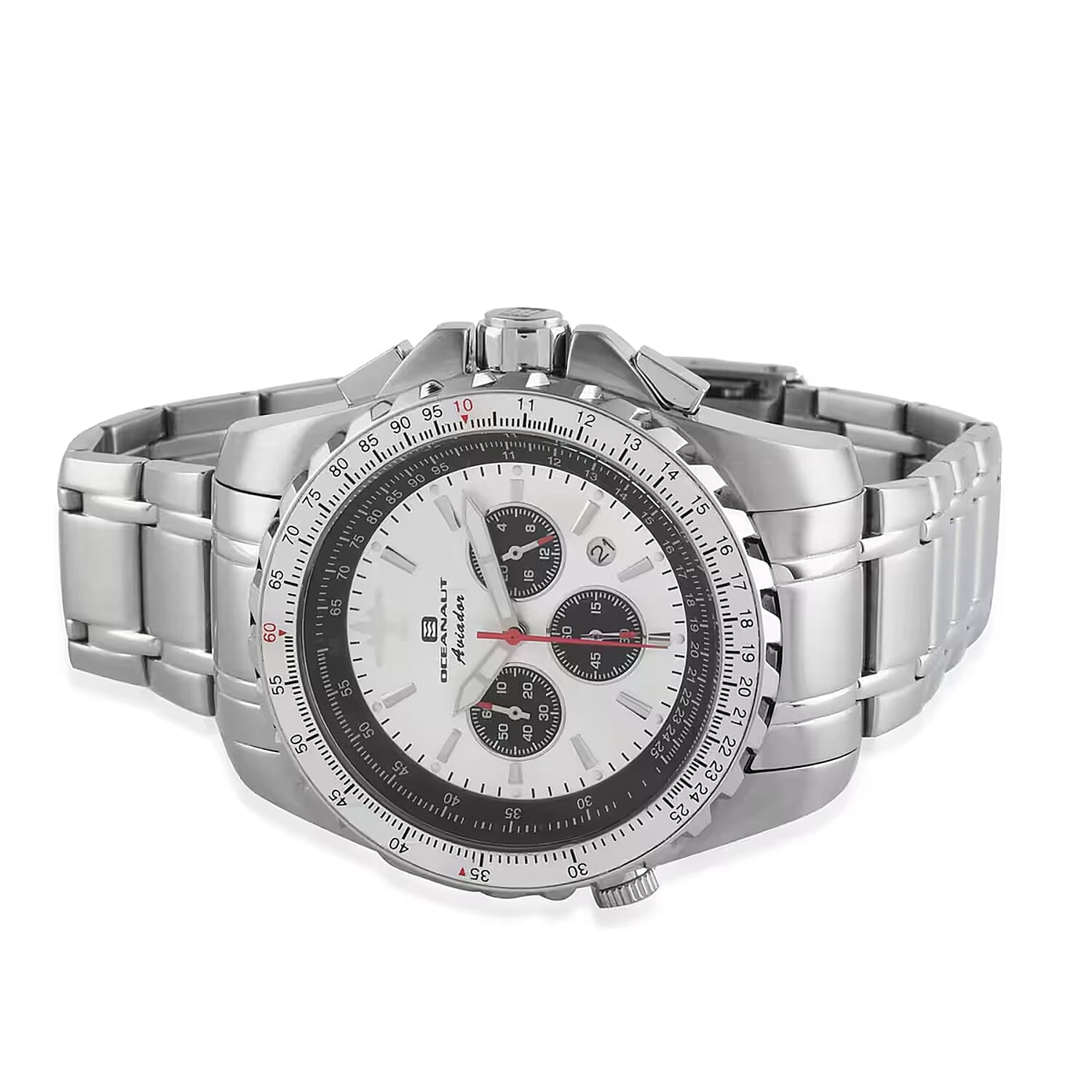 Oceanaut Aviador Pilot Quartz Movement Watch with Silver Dial 45mm