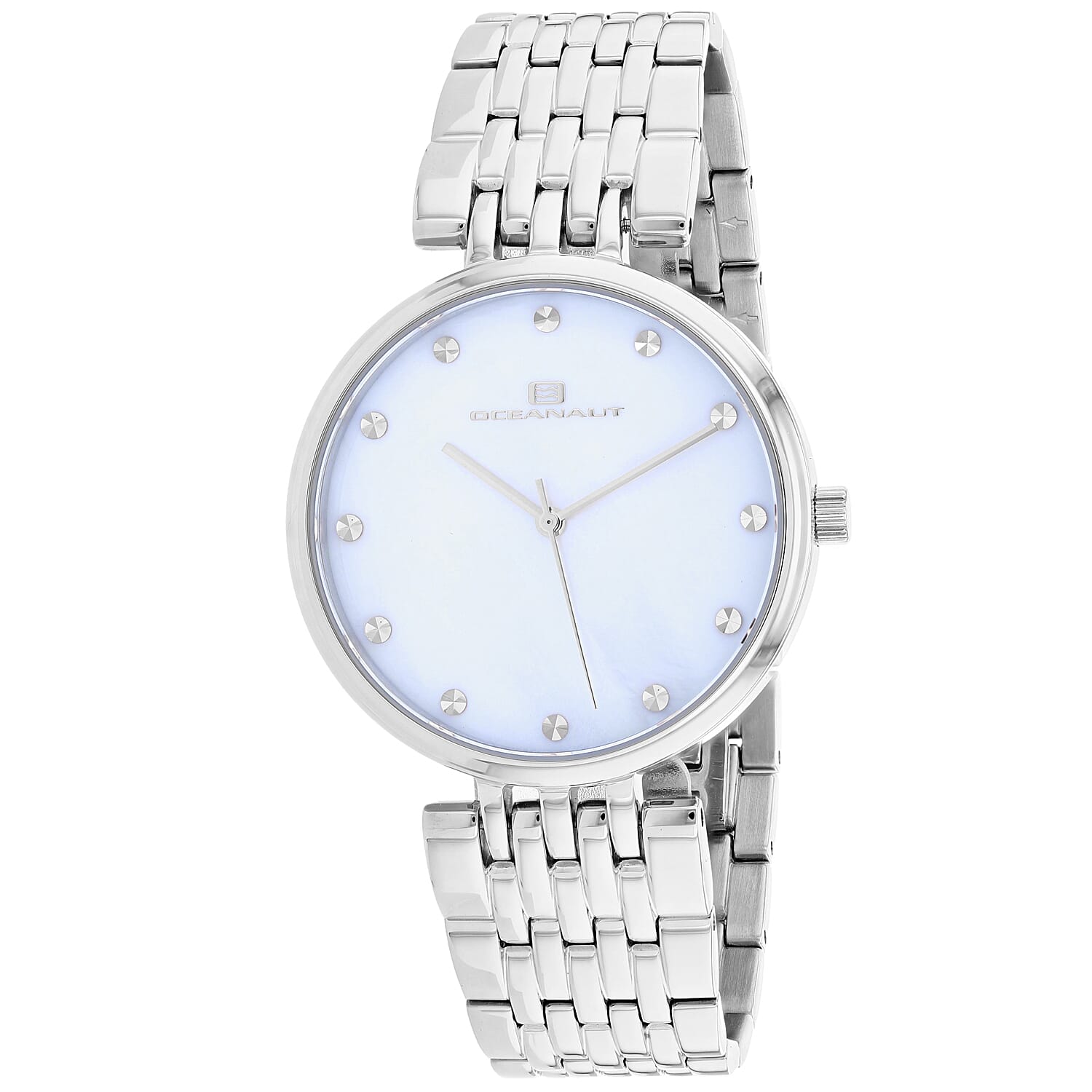 Oceanaut Women's Aerglo Japanese Quartz Movement Stainless steel Watch with Mother of Pearl Dial 36mm