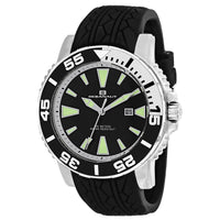 Oceanaut Marletta Quartz Movement Watch with Black Silicone Band 48mm