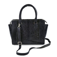 The Pelle Python Skin Bag Collection Brown 100% Genuine Python Leather Tote Bag