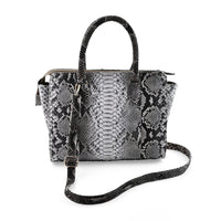The Pelle Python Skin Bag Collection Brown 100% Genuine Python Leather Tote Bag