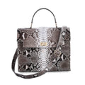 Doorbuster The Grand Pelle Navy Color 100% Genuine Python Leather Tote Bag (11.81"x5.51"x9.84") - Sticky add to cart bar