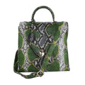 The Pelle Python Skin Bag Collection Brown Color 100% Genuine Python Leather Tote Bag - Sticky add to cart bar