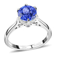 Doorbuster Certified and Appraised RHAPSODY 950 Platinum AAAA Tanzanite and E-F VS Diamond Ring 6.15 Grams 2.40 ctw - Sticky add to cart bar