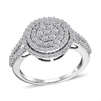 LUXORO 10K White Gold Lab Grown Diamond (G-H, SI) Ring (Size 6.0) (3 g) 1.00 ctw