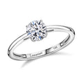 LUXORO 14K White Gold G-H SI Luxuriant Lab Grown Diamond Ring 2.40 Grams 1.00 ctw - Sticky add to cart bar