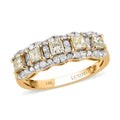Luxoro 14K Yellow Gold I3 Natural Yellow and White Diamond Ring (Size 5.0) 1.00 ctw - Sticky add to cart bar