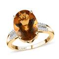 LUXORO 10K Yellow Gold Premium Golden Scapolite and Diamond Ring 2.85 Grams 4.65 ctw - Sticky add to cart bar