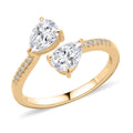 10K Yellow Gold A White Moissanite Fancy Ring , Gold Wt. 1.67 g 1.44 ctw - Sticky add to cart bar