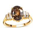 LUXORO 14K Yellow Gold Premium Natural Yellow Tanzanite, Diamond (G-H, I3) Ring (Size 10.0) (2.50 g) 3.10 ctw - Sticky add to cart bar