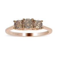 LUXORO 10K Rose Gold Natural Champagne Diamond Ring (Size 10.0) (2.25 g) 1.00 ctw