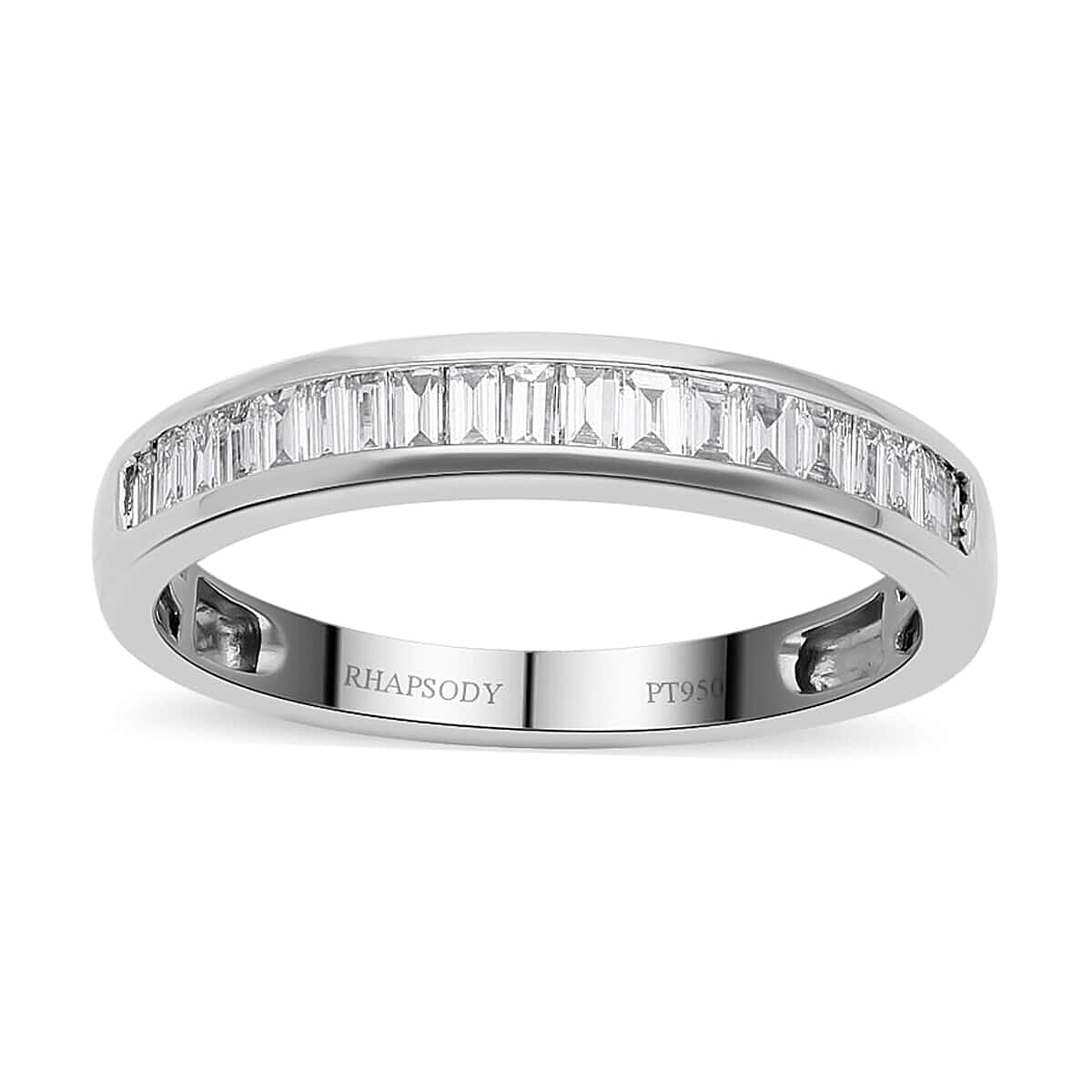 IGI Certified RHAPSODY 950 Platinum E-F VS Diamond Ring 4 Grams 0.50 ctw