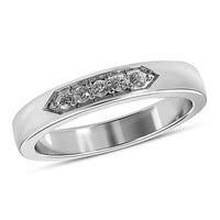 RHAPSODY Diamond Carving Ring in 950 Platinum 6 Grams 0.13 ctw