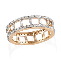 Luxoro 10K Yellow Gold G-H I3 Diamond Band Ring 0.60 ctw