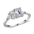 LUXORO 10K White Gold Moissanite Ring 2.60 Grams 2.60 ctw - Sticky add to cart bar