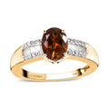 LUXORO 10K Yellow Gold AAA Golden Tourmaline, Diamond (0.15 cts) Ring (Size 9.0) (2.45 g) 1.40 ctw - Sticky add to cart bar