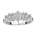 Rhapsody IGI Certified 950 Platinum Diamond (E-F, VS) Ballerina Ring (4.75 g) 0.50 ctw - Sticky add to cart bar