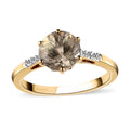 ILIANA 18K Yellow Gold 100 Facet Turkizite, Diamond (G-H, SI) Ring (Size 10.0) (3 g) 2.20 ctw - Sticky add to cart bar