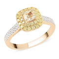 14K Yellow Gold Natural Yellow and White Diamond Ring 4.20 Grams 1.00 ctw - Sticky add to cart bar