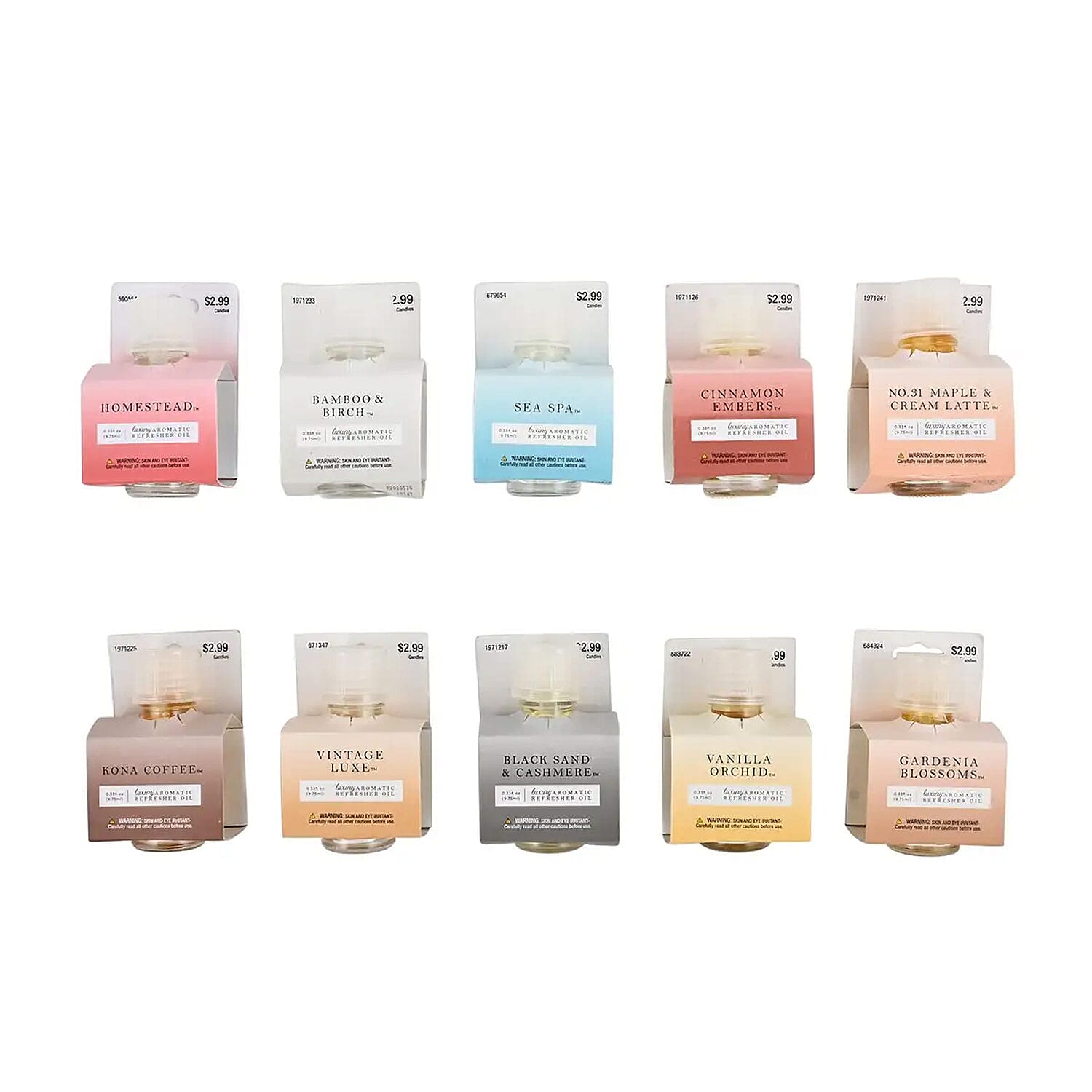 Set of 10pc Refresher Oils (Assortment C), Potpourri Refresher Oils Assortment, Refresher Oil For Burner, Fragrance Oil For Air Freshers