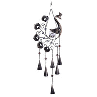 HOMESMART Peacock Shaped Wind Bell with Solar Light (40 mAh)