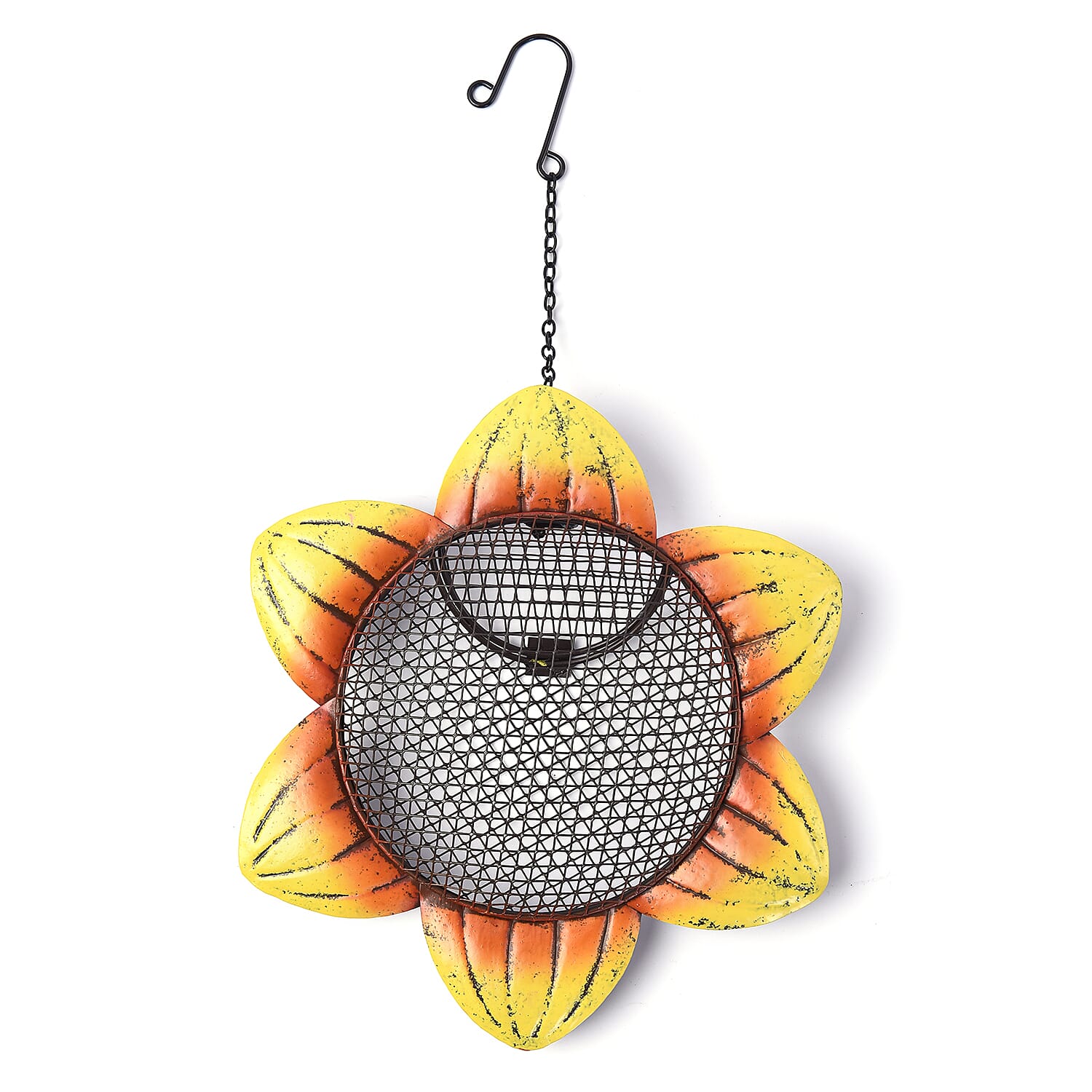 HOMESMART Multi Color Sunflower Handmade Metal Mesh Bird Feeder