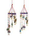 Handmade Multi Color Elephant Wind Chimes - Sticky add to cart bar