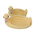 Set of 2 Beige Duck Shape Synthetic Rattan Basket (6.8x5.3x5, 9x6.2x5.2) - Sticky add to cart bar